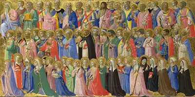The Forerunners of Christ with Saints and Martyrs Fra Angelico